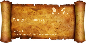 Mangol Imola névjegykártya
